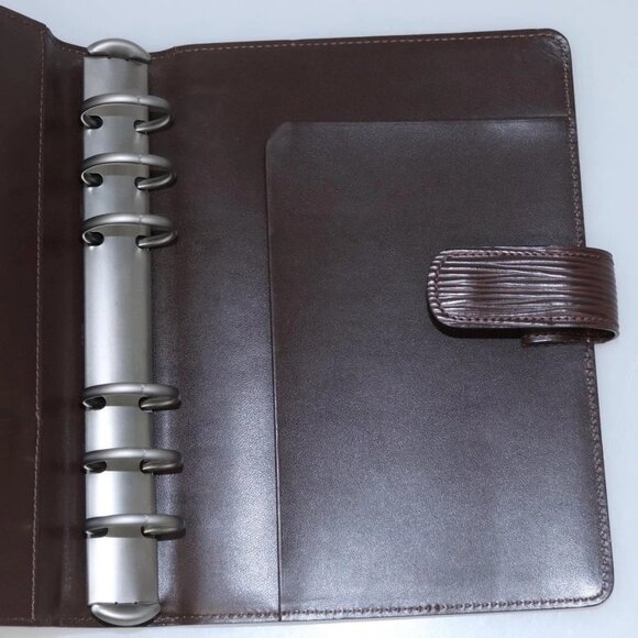 LOUIS VUITTON Epi Agenda MM Day Planner Cover Mocha R2004D LV Auth sw099 - Picture 11 of 16
